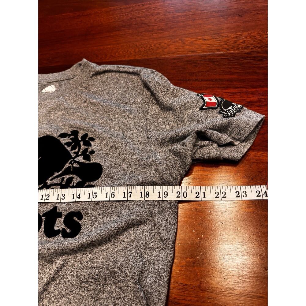 Medium Roots Of Canada T Shirt Logo Gray Lake Lanier - Picture 8 of 9
